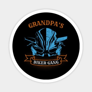 Grandpa's Biker Gang Father's Day Magnet